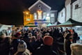 Record turn out as town lights up