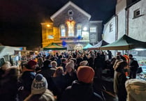 Record turn out as town lights up