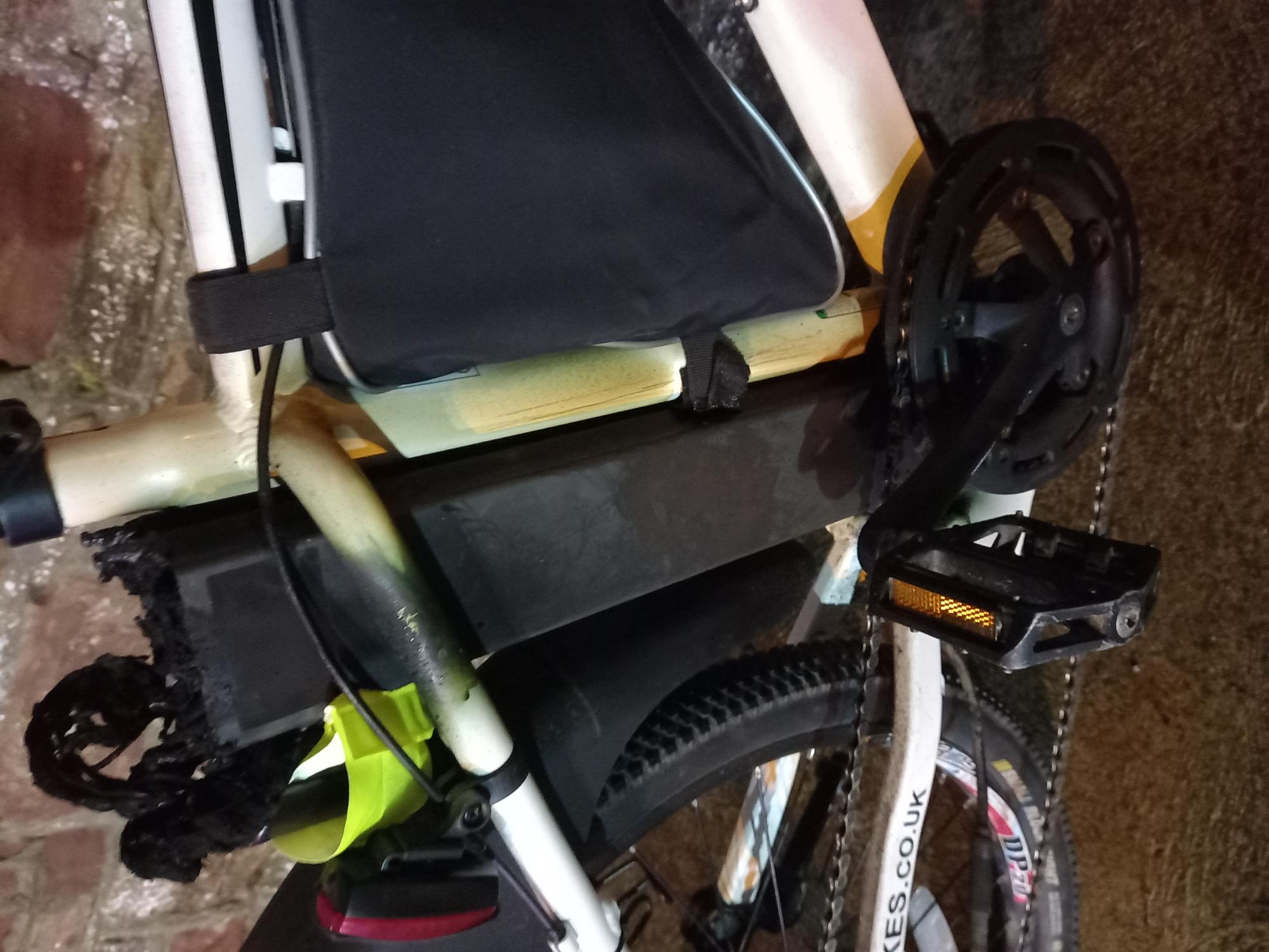 The bike that set alight in Marine Parade, Peel