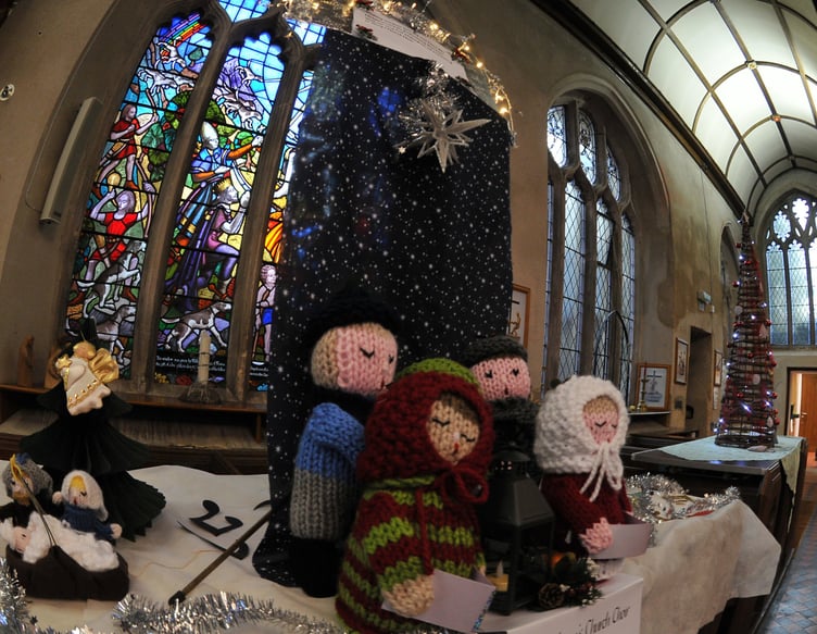 Photo: Steve Pope MDA071222D_SP003
Christmas tree festival at St Mary's Church, Kingskerswell