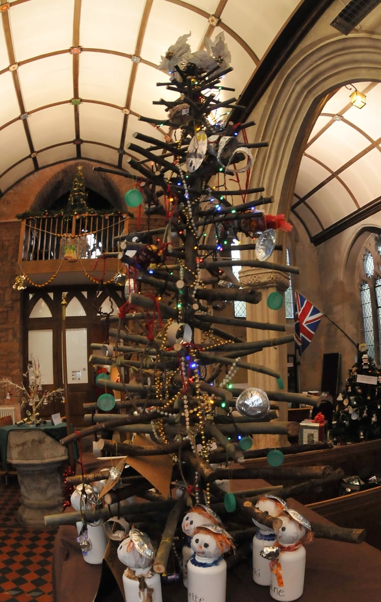 Photo: Steve Pope MDA071222D_SP005
Christmas tree festival at St Mary's Church, Kingskerswell
