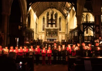 Festive cheer at Christingle service