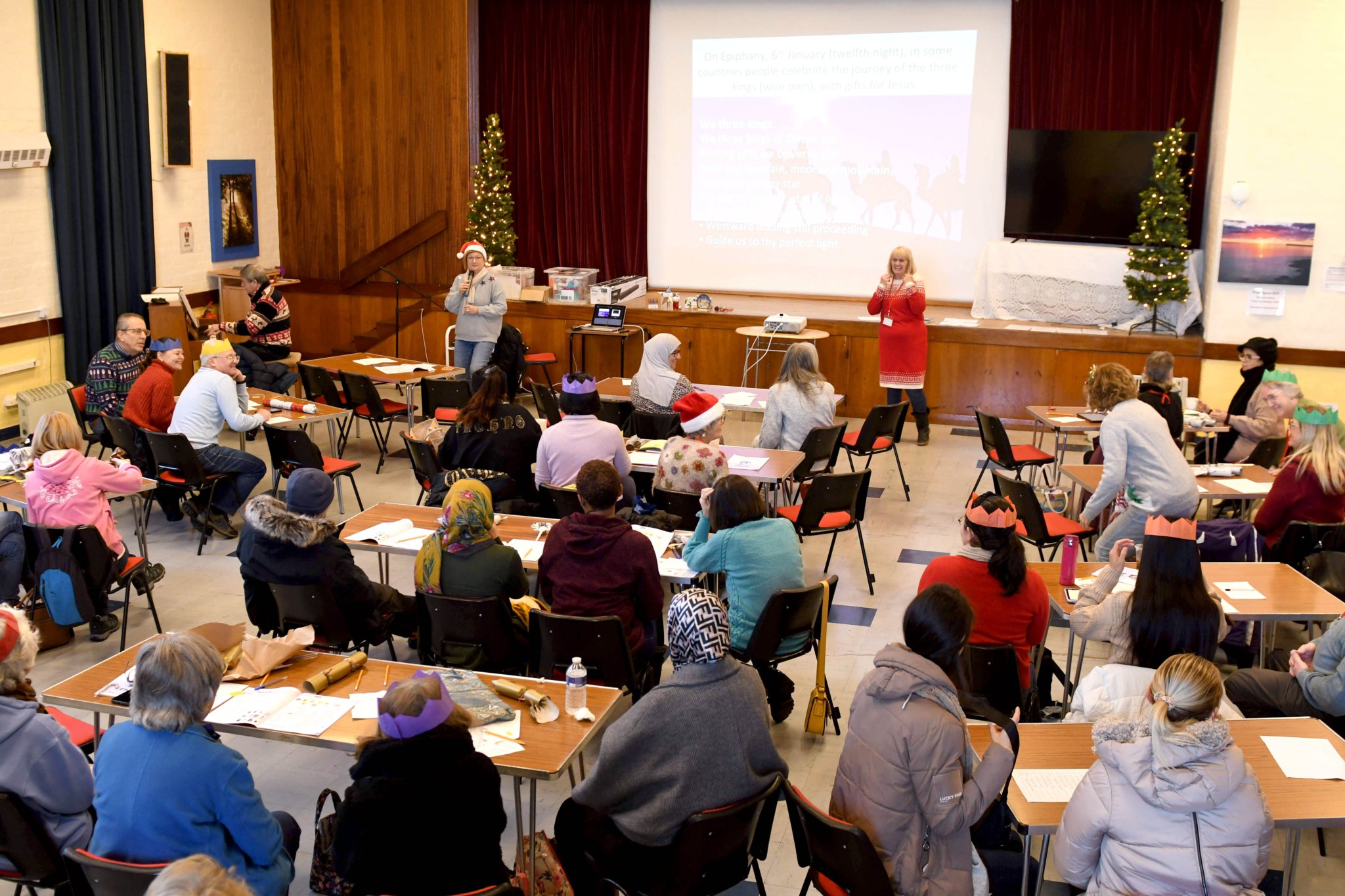 A special event at Cafe Lingo celebrating winter festivals around the world - Christmas carols