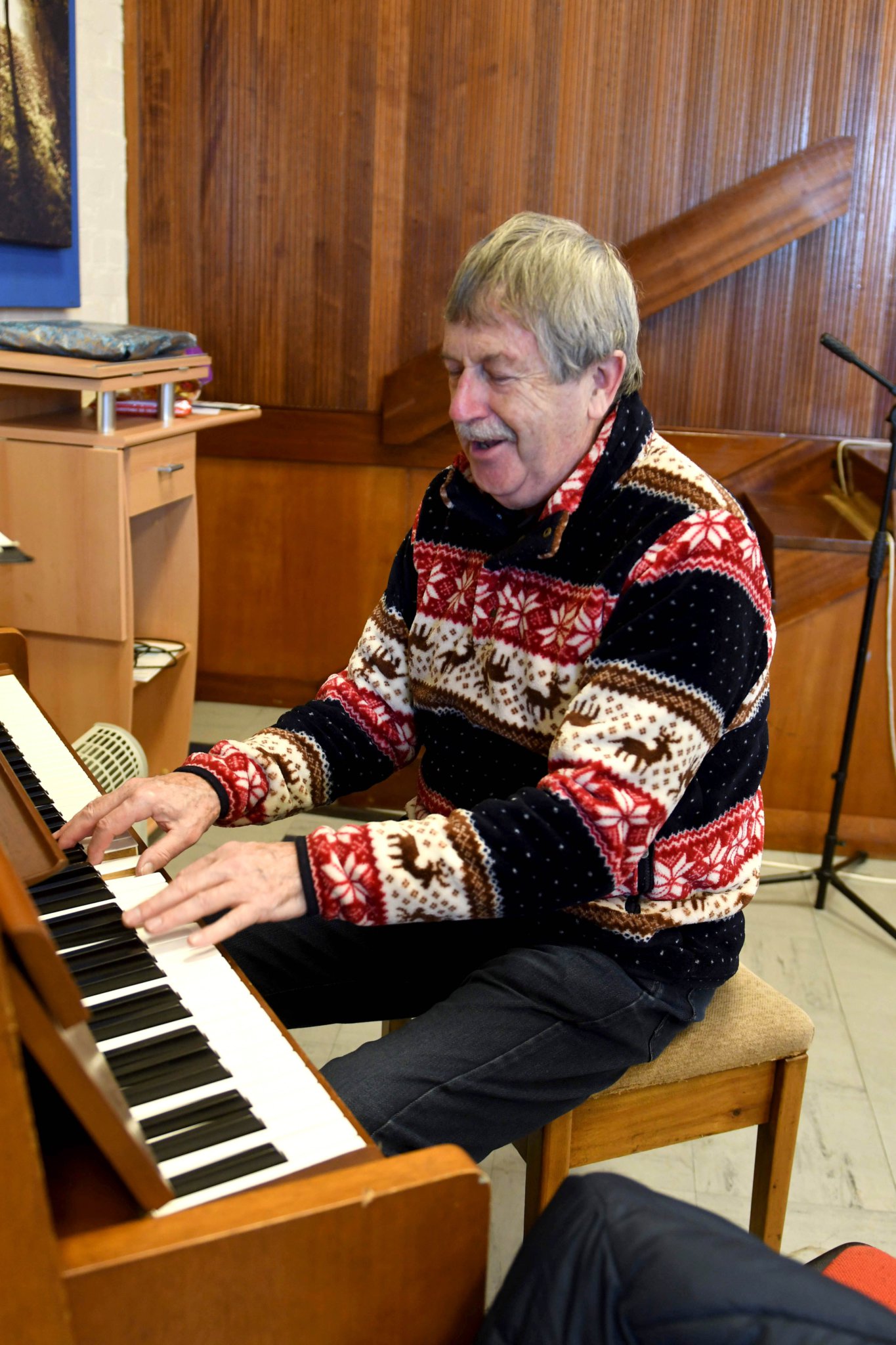 A special event at Cafe Lingo celebrating winter festivals around the world - piano accompaniment by John Riley