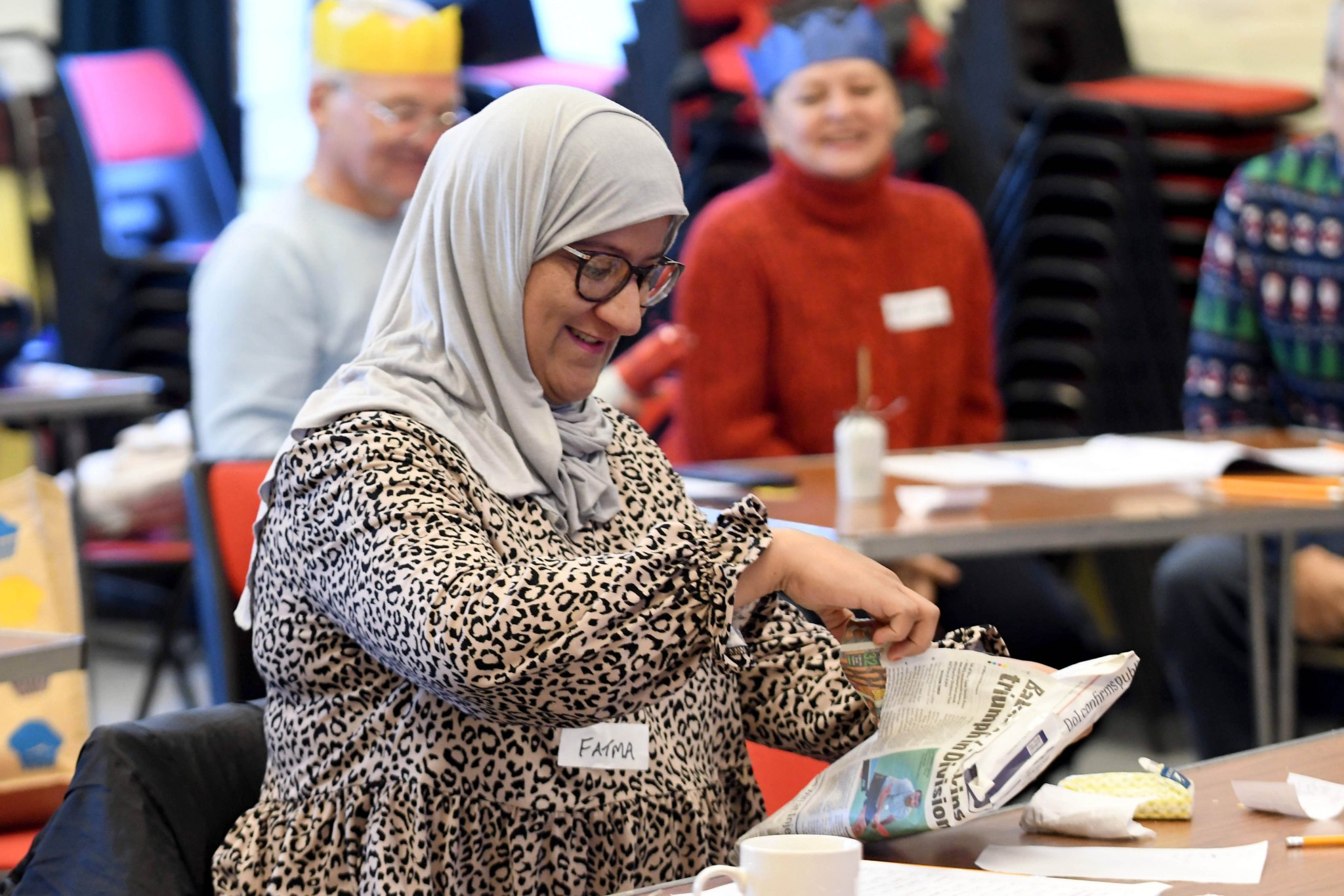 A special event at Cafe Lingo celebrating winter festivals around the world - pass the parcel