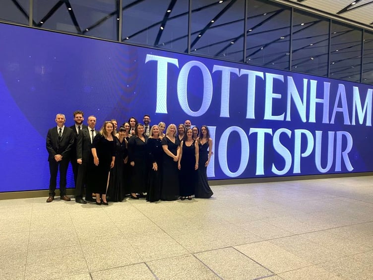 Sgarmes recently performed at Tottenham Hotspur Stadium and will now take to the Aberystwyth Arts Centre stage for a Christmas concert