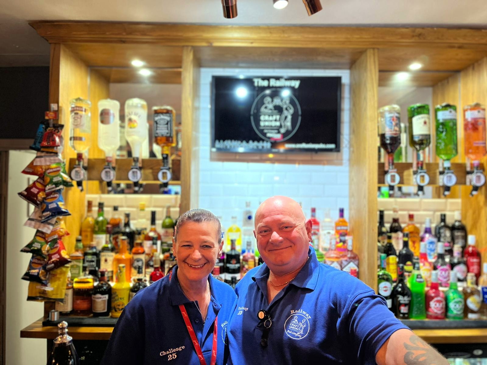 ABOVE: Brett and Lorraine: Below, The Railway in Saltash has undergone major refurbishment