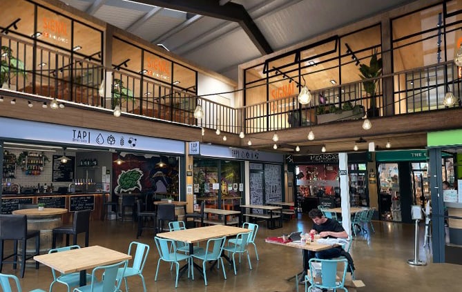 Offices at The Shed in Bordon, October 2022.
