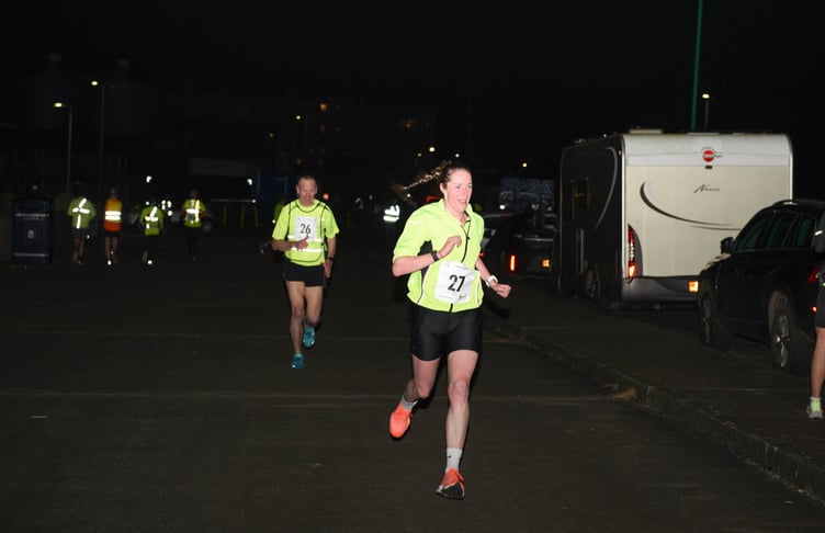 Becky Watterson improved on her opening round time by 10 seconds to finish a mere one second ahead of hard-chasing Neil Vondy at the finish (Photo: Philip Crowe)