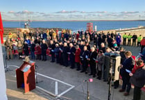 Over 200 attend the plaque unveiling for HMS Racehorse