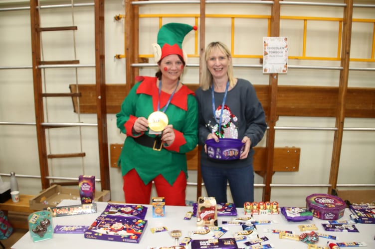 The chocolate stall tombola was one of the first to run out of supplies.