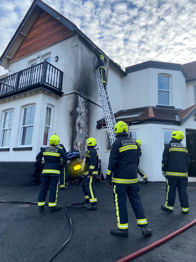 A BUILDING fire, multi-vehicle crash and a gas leak were among five incidents Newton Abbot’s Firefighters dealt with over a hectic 24 hours. Picture: Newton Abbot Fire Station (Dec 17, 2022)