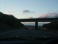 A3 driver's horror as windscreen smashed by object thrown from bridge