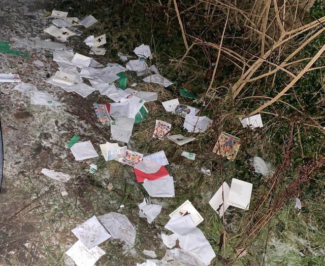 Christmas cards found outside Swan pub in Haslemere