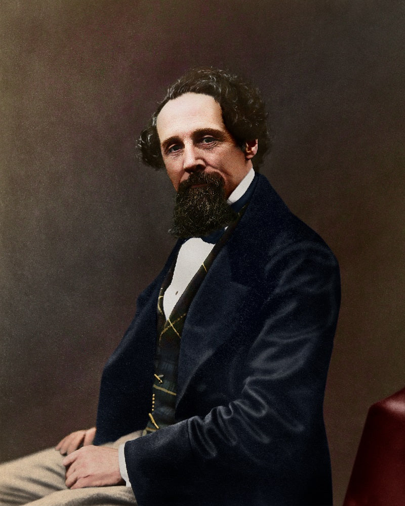 A colourised photo of Charles Dickens who was a frequent Ross visitor. Picture: Charles Dickens Museum/Oliver Clyde