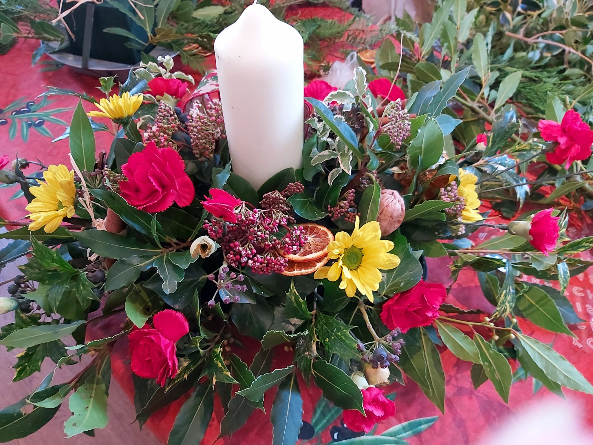 One of the lovely floral displays made by Coads Green WI members