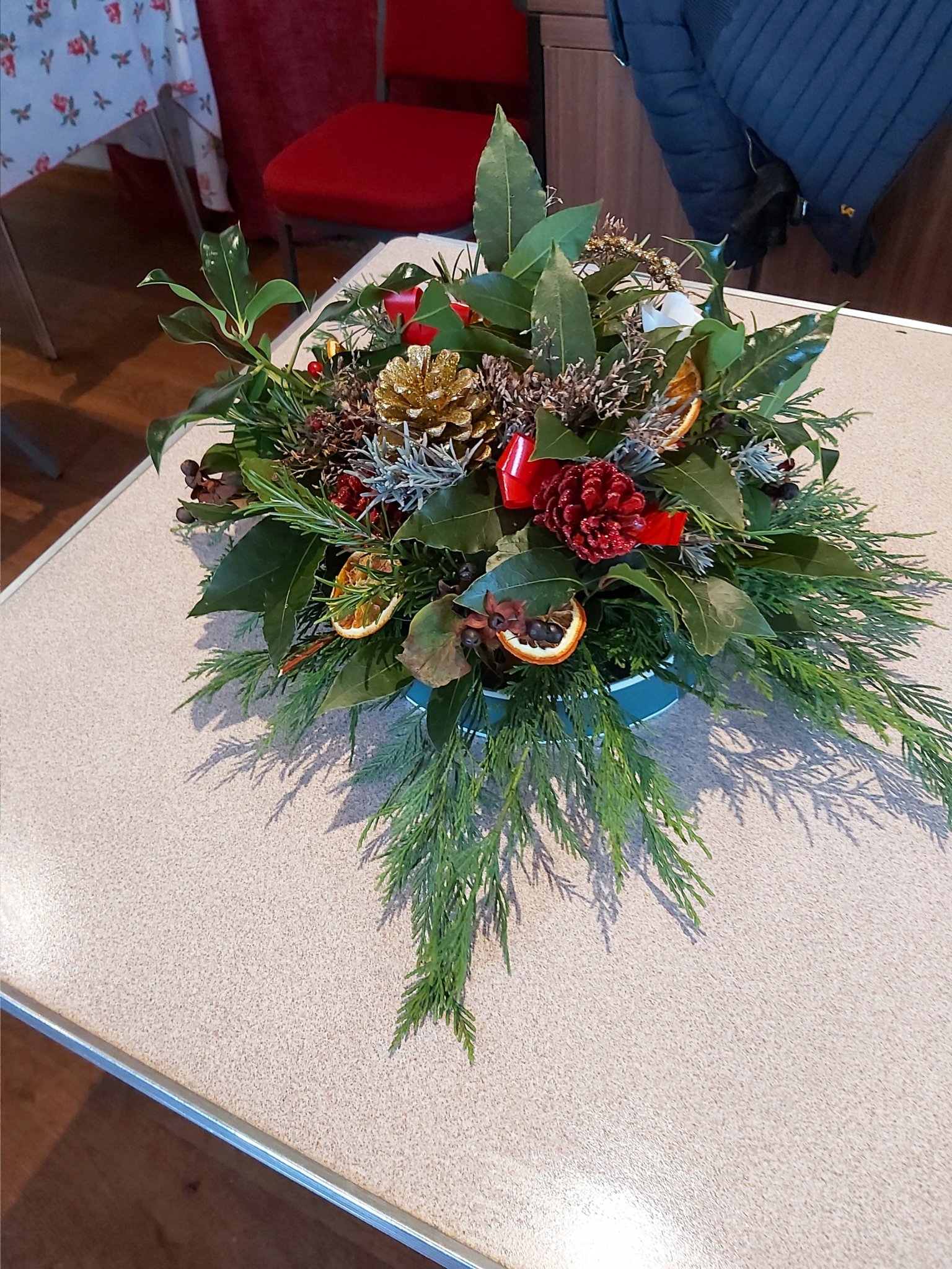 One of the lovely floral displays made by Coads Green WI members