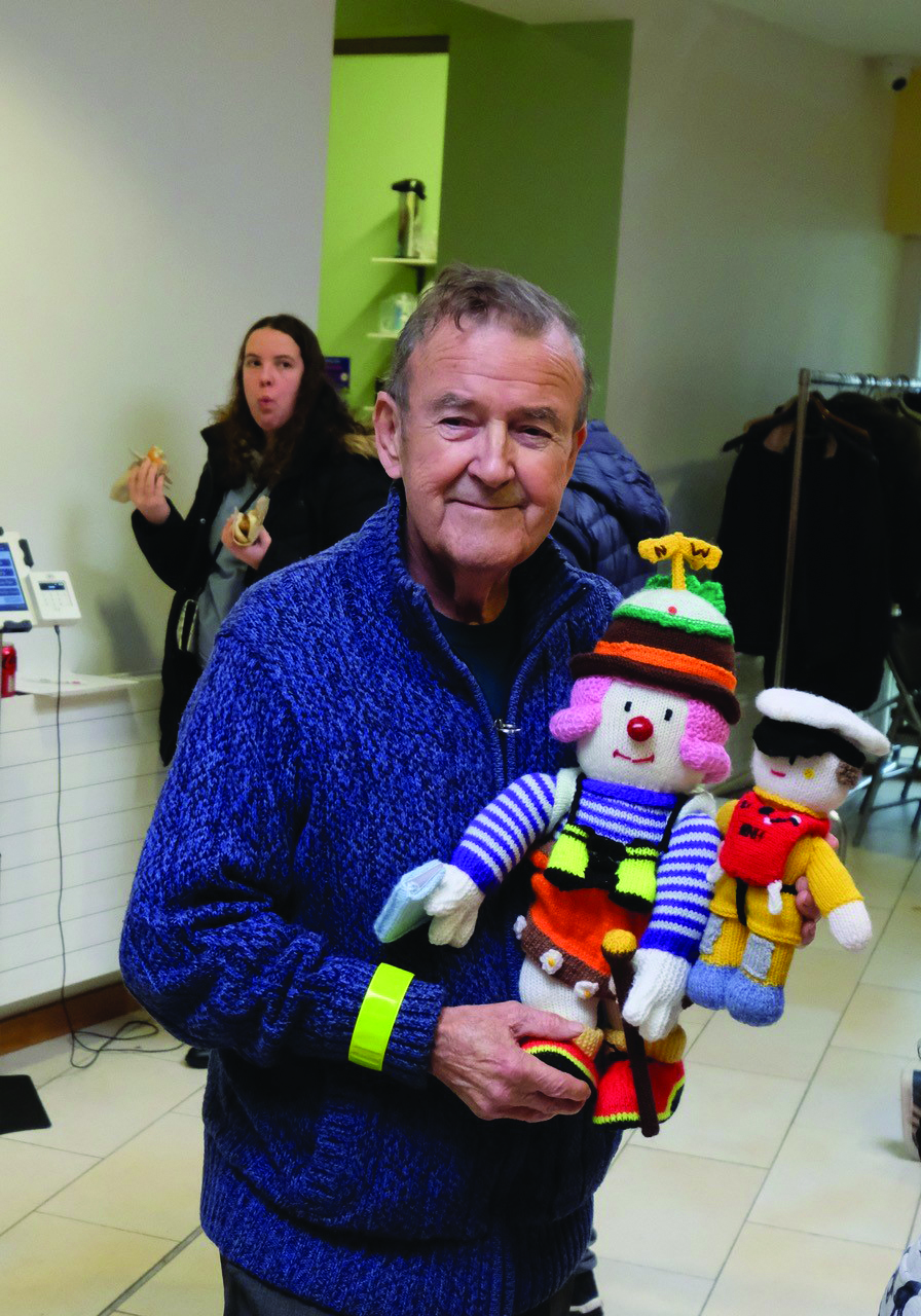 Some of the knitted figures which added colour and creativity to the day.