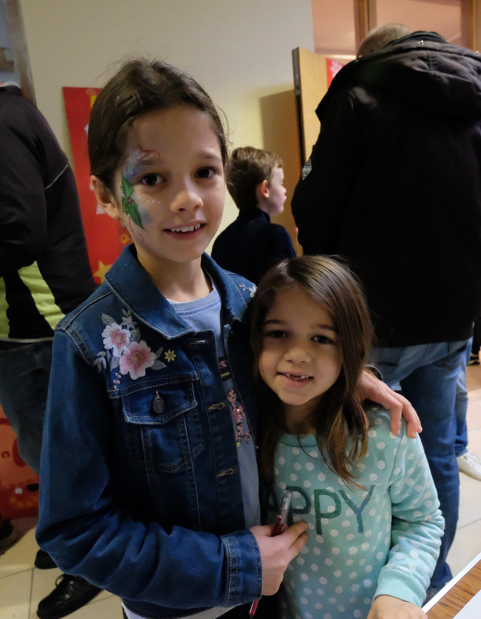 Maria and Alice were all smiles at the fair.