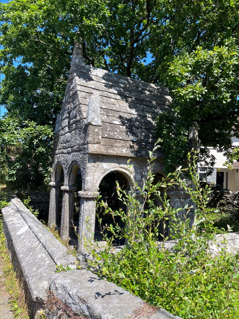 St Cleer’s Well, a scheduled Ancient Monument near Liskeard comprising a medieval holy well and wayside cross