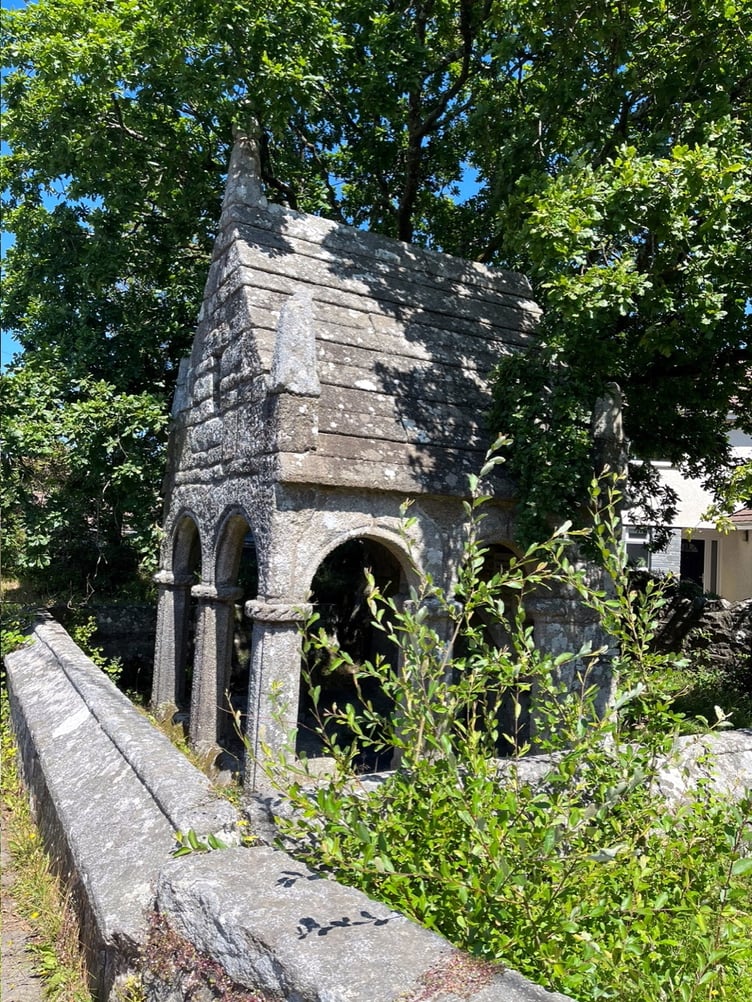 St Cleer’s Well, a scheduled Ancient Monument near Liskeard comprising a medieval holy well and wayside cross