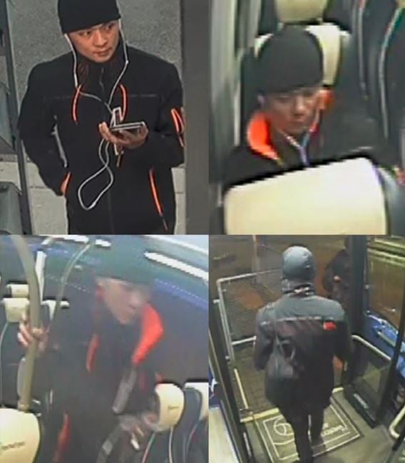<p>Hampshire Constabulary has released these CCTV images of Kiran Pun, a 36 year old man from Amesbury, Wiltshire, leaving a bus at Aldershot railway station before his disappearance</p>