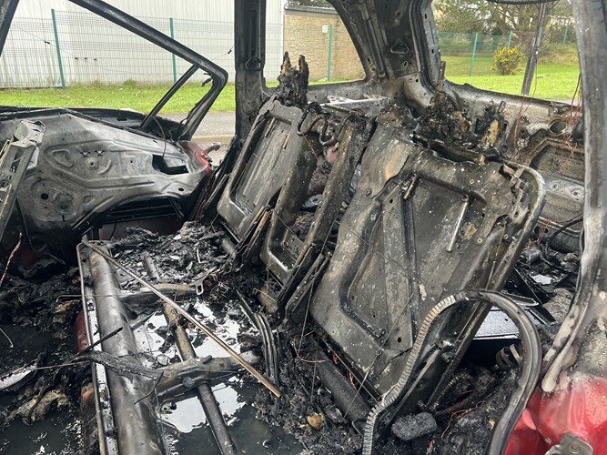 Christmas Day car fire in Peel