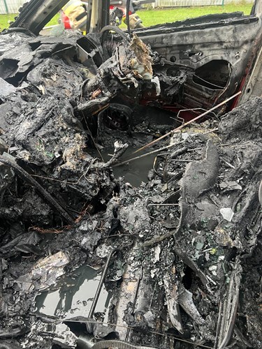 Christmas Day car fire in Peel