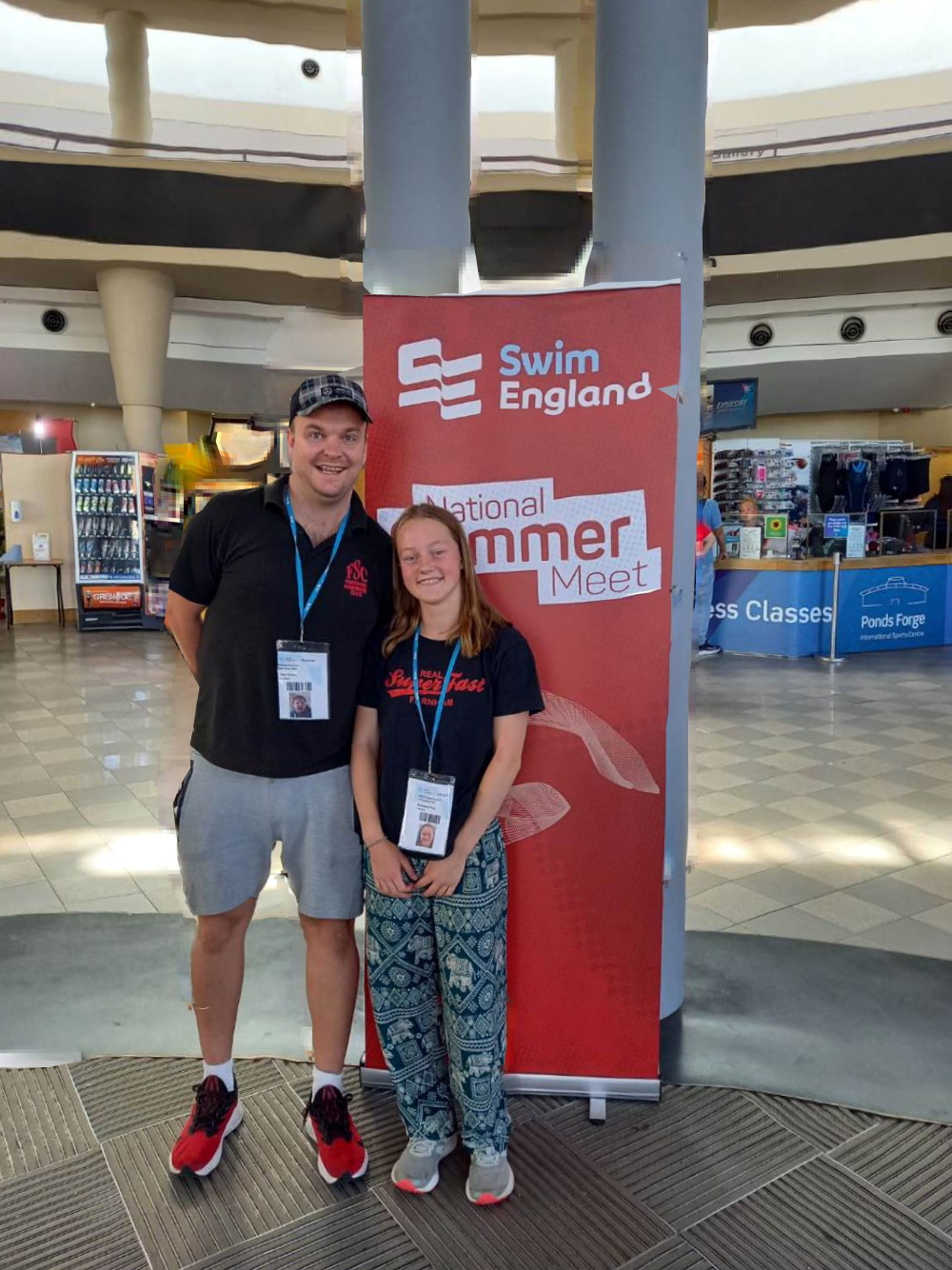 Bronwen Price and head coach Sean Bailey
