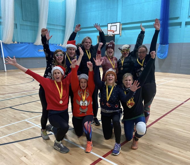 Grayshott Strikers celebrate winning the Surrey SMASH IT indoor softball cricket league