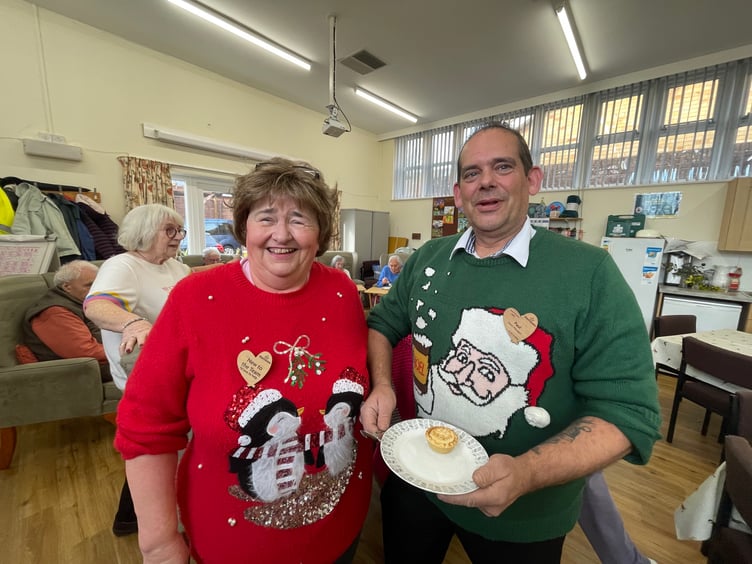 At the Age Concern Crediton Christmas party.