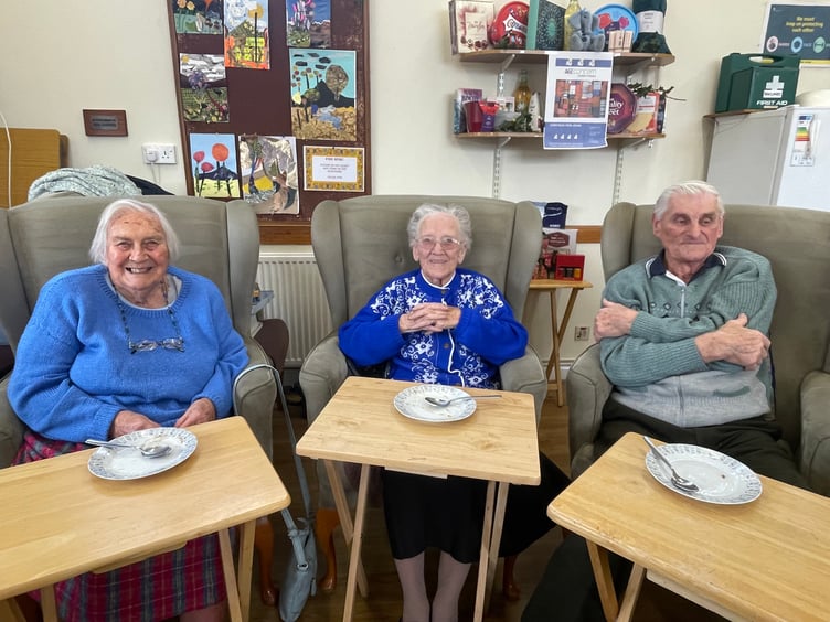 At the Age Concern Crediton Christmas party.