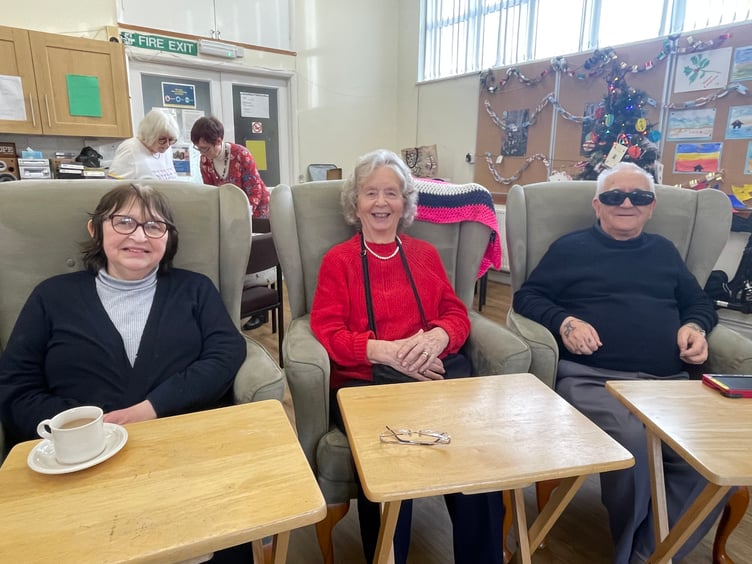 At the Age Concern Crediton Christmas party.