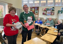 Festive cheer delivered to Age Concern Crediton clients
