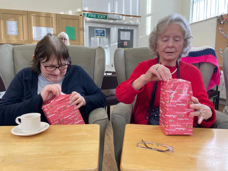 At the Age Concern Crediton Christmas party.