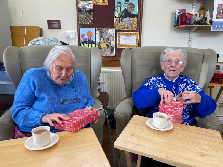 At the Age Concern Crediton Christmas party.