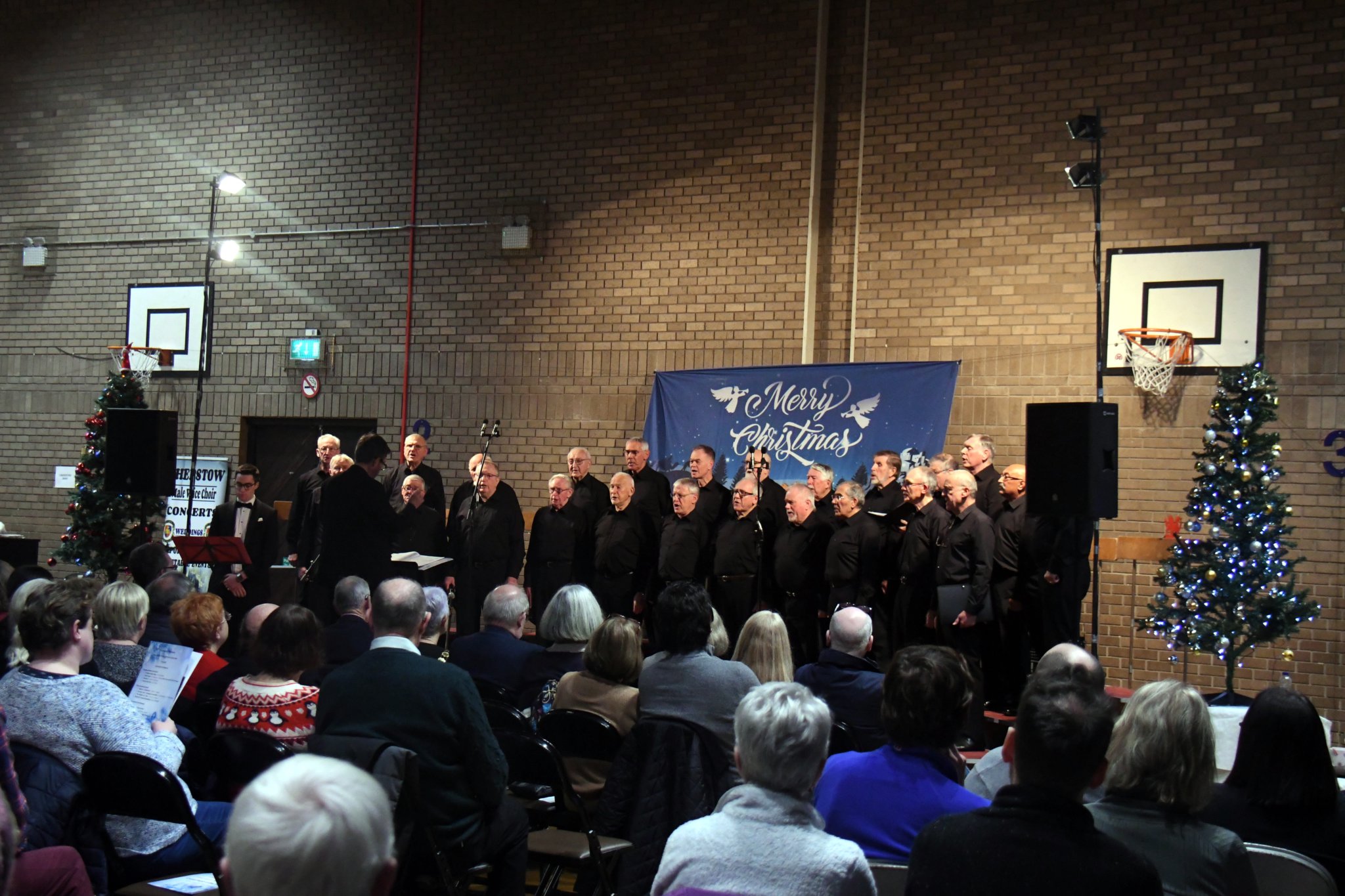 *** Local Caption *** Sam Britner with the choir