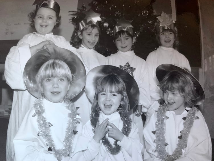 Pupils at Hayward's Primary School, Crediton in their production of 'Christmas Joy' in December 1995. IMG_6547