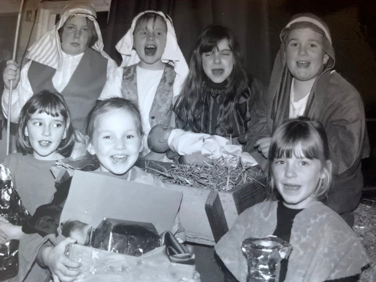 Pupils at North Tawton Primary School staged the nativity play 'Only A Baby' in December 1995. IMG_6549