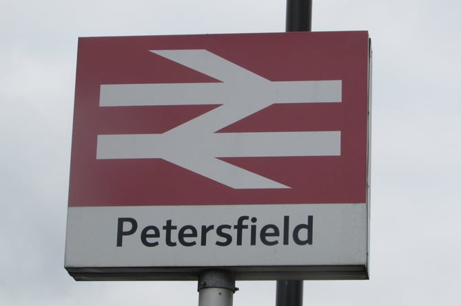 Petersfield station sign