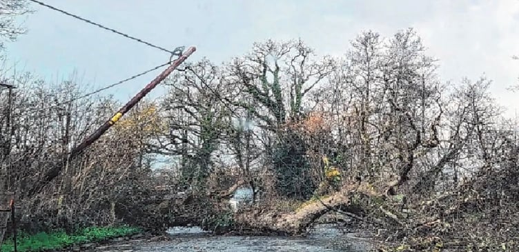 Chaos in the wake of Storm Eunice.