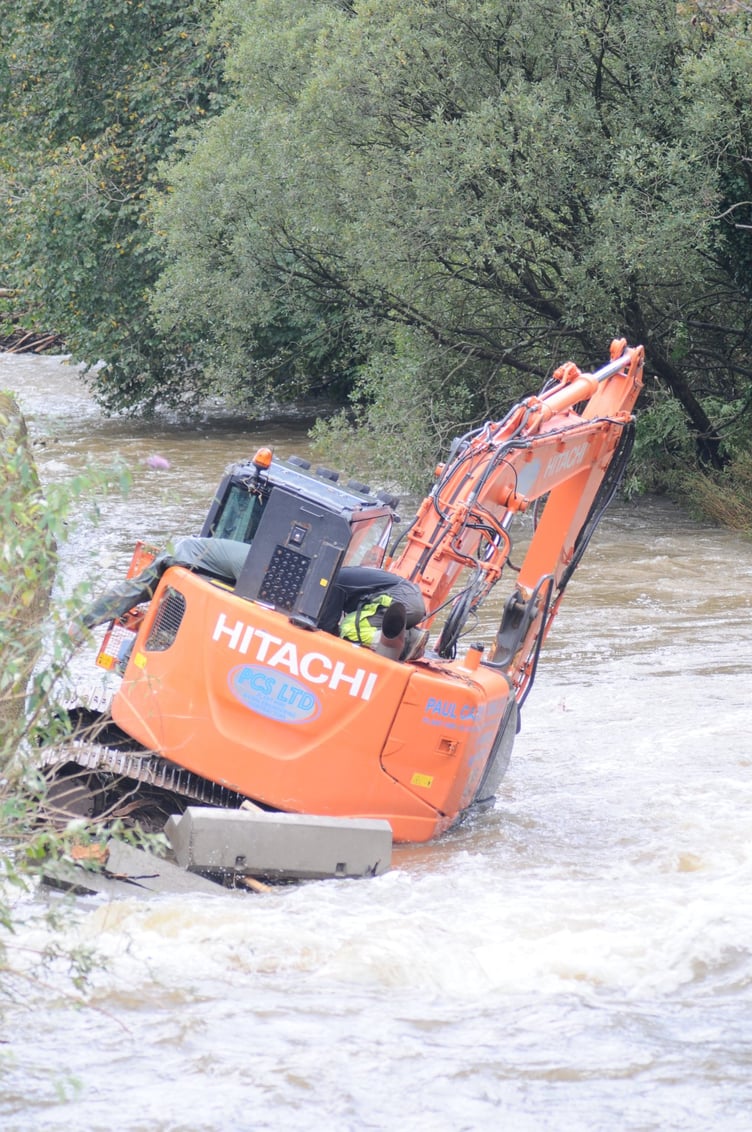 Police declared a major incident due to severe flooding in Laxey after heavy rainfall -