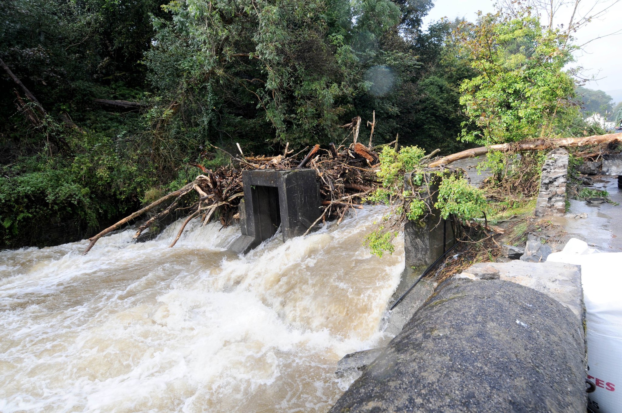 Police declared a major incident due to severe flooding in Laxey after heavy rainfall -