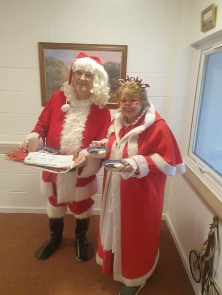 Sally Purcell (right) organised the Christmas Day lunch