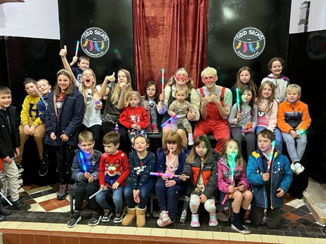 Children with the cast