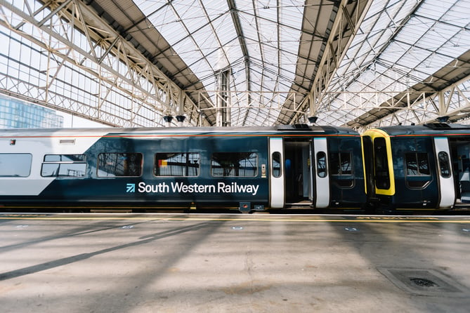 A South Western Railway train at London Waterloo