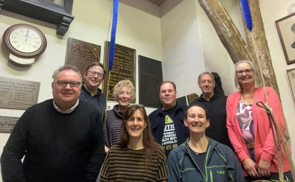 <p>Petersfield bell ringers on New Years eve 2022 helped ring in the new year with Alton bell ringers </p>