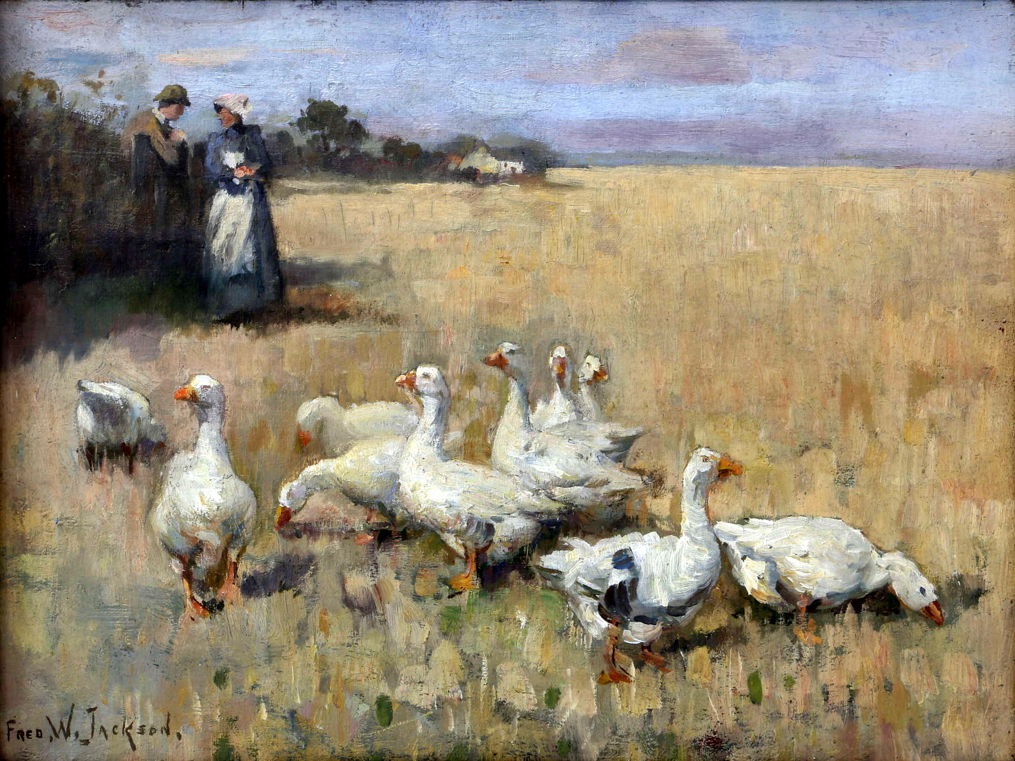 PRIZED PICTURE – This oil painting by Frederick William Jackson sold for £11,050 in September.