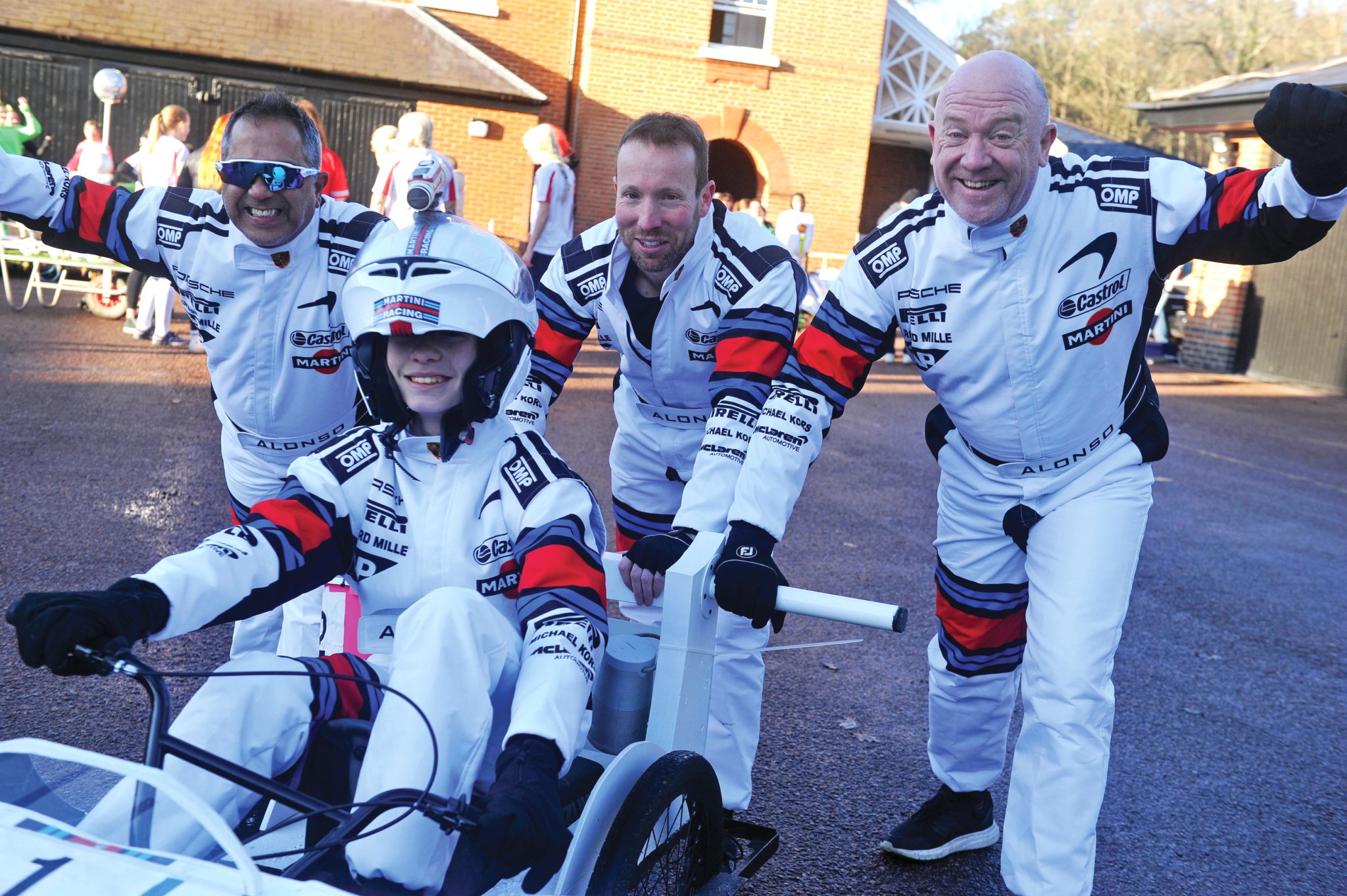 Team Martini's 'pram' was judged the best-engineered entry.