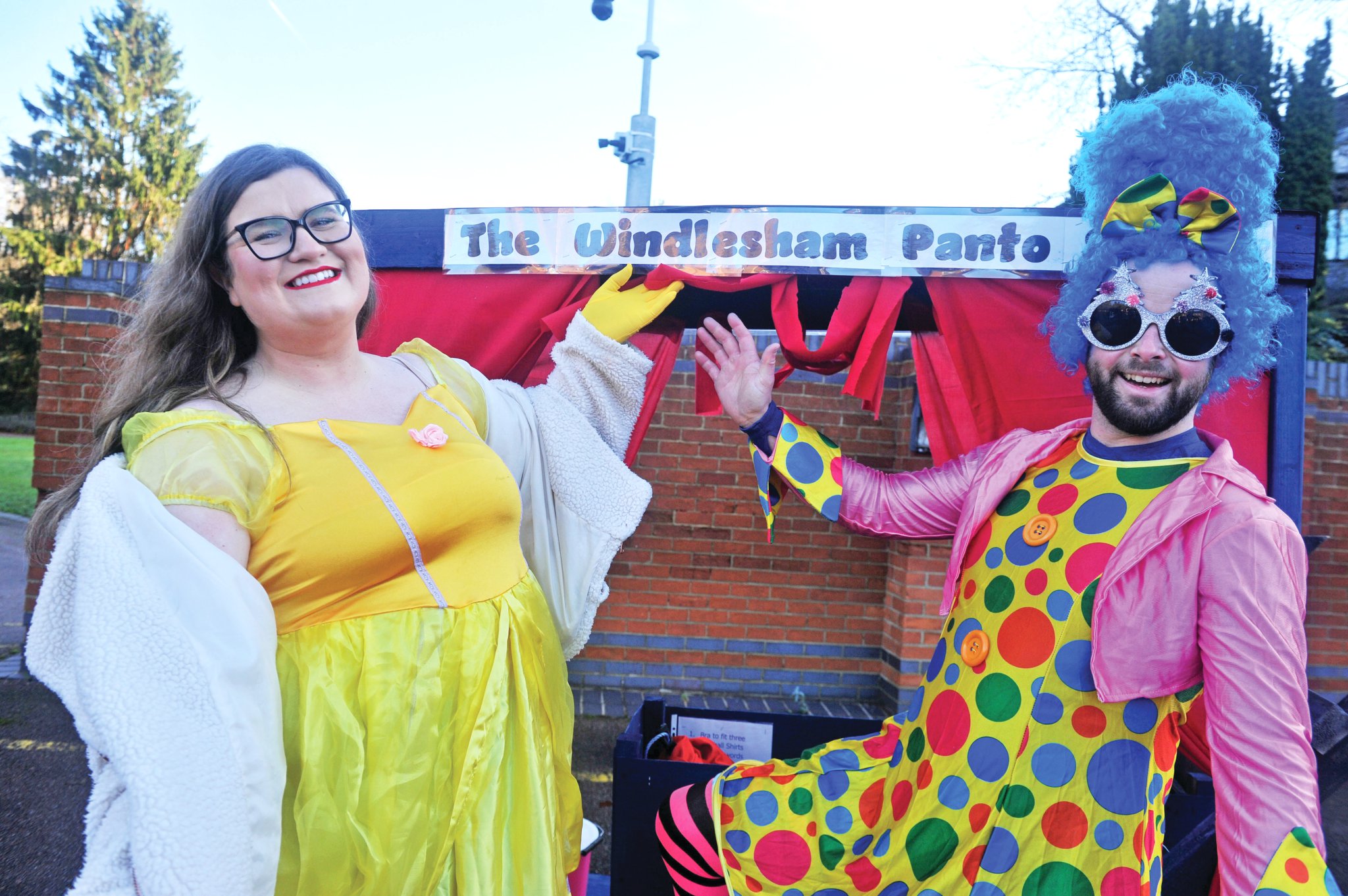 A mobile Windlesham panto stage.